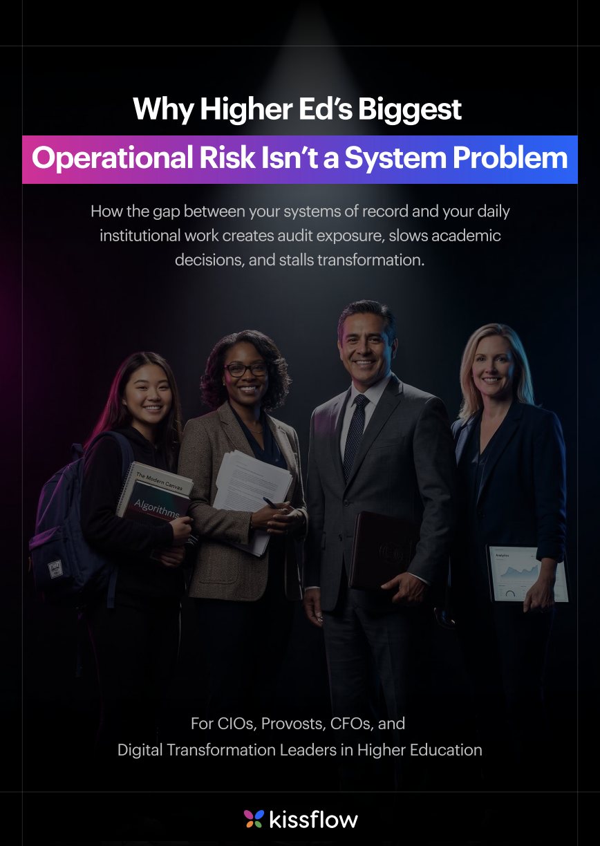 Cover of Education E-book for the U.S. region: Why Higher Ed’s Biggest Operational Risk Isn’t a System Problem