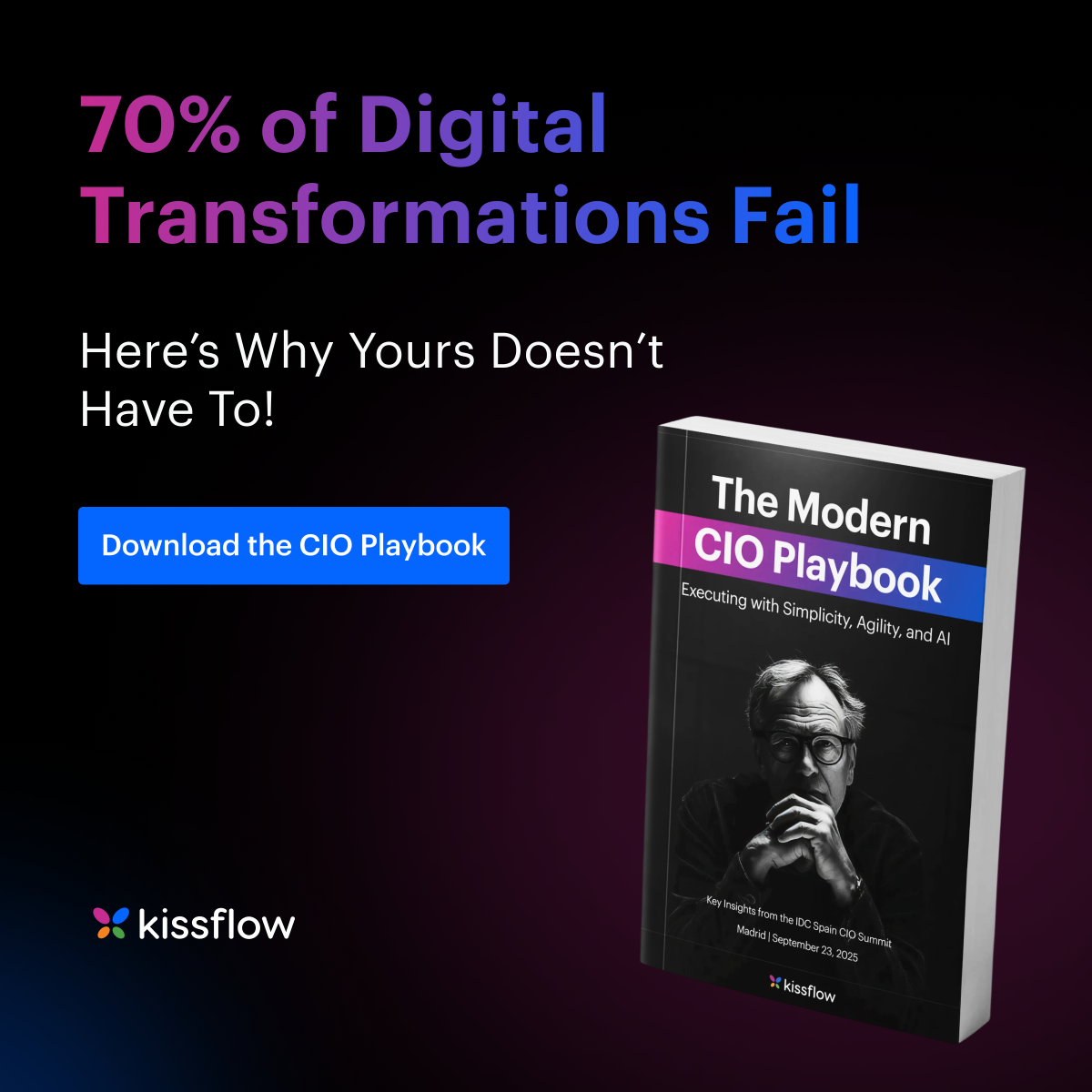 Dark paid ad about digital transformation failures