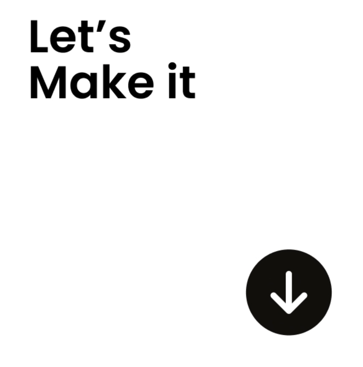 Let's Make it motion graphic title card