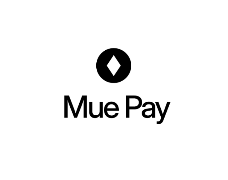 Mue Pay logo motion graphic title card
