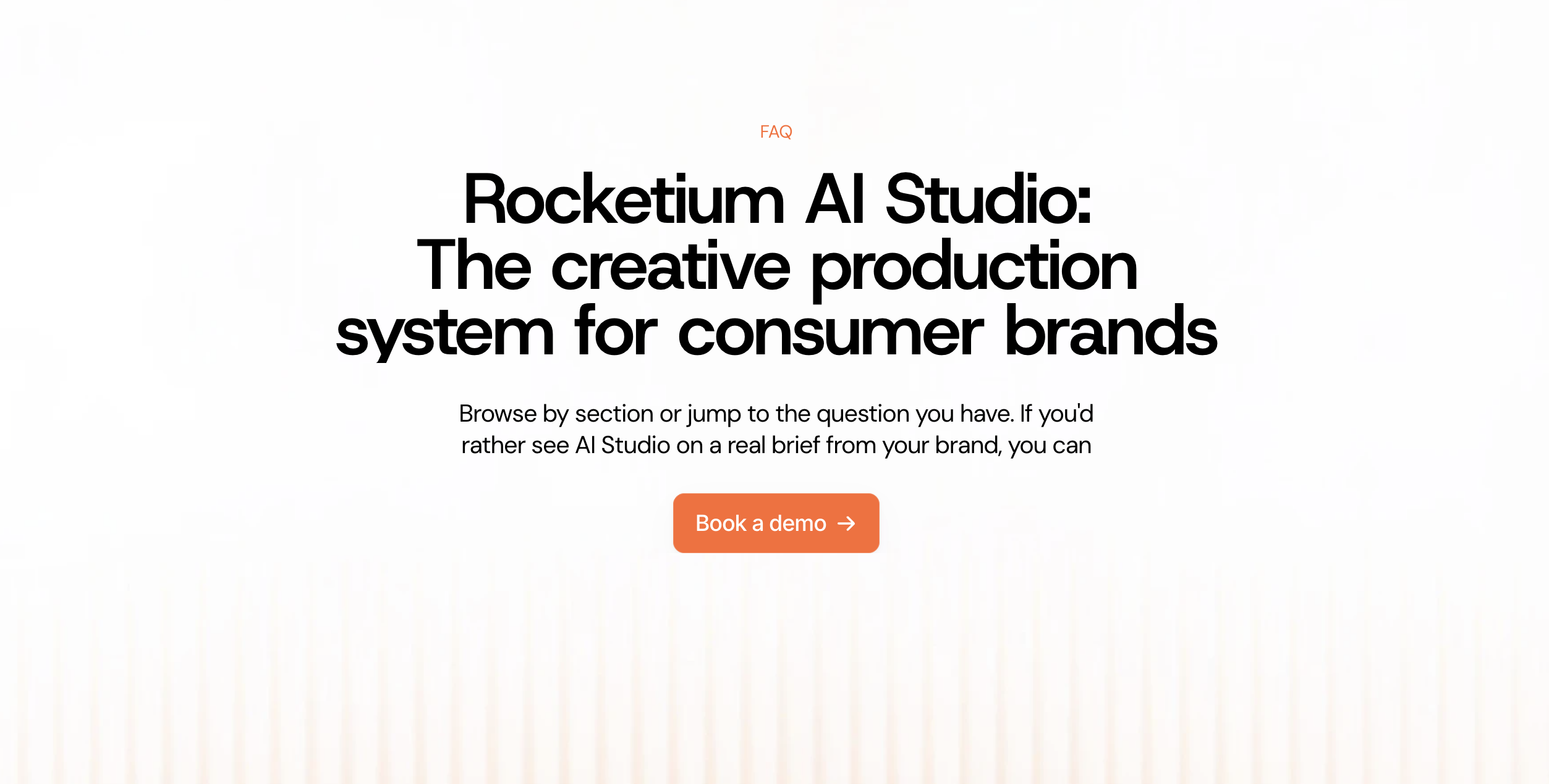 Rocketium AI Studio FAQ page