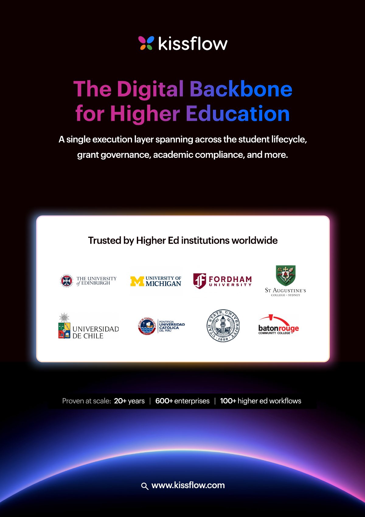Cover of the RTM Higher Education brochure